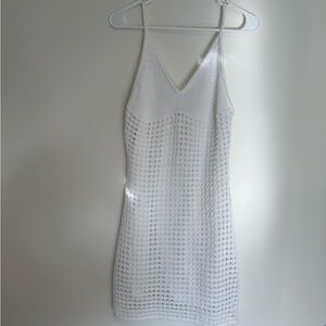 White Crochet Dress